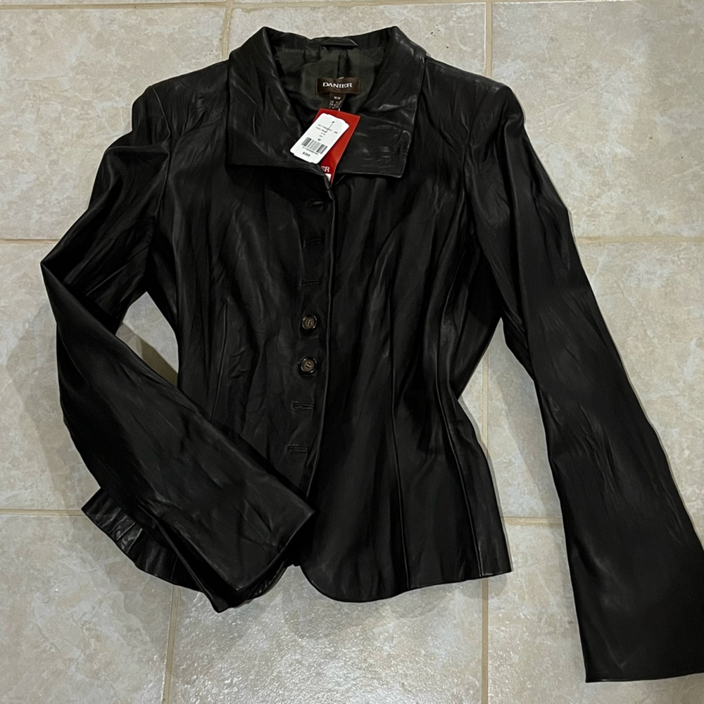 Super Soft Grey Leather Jacket